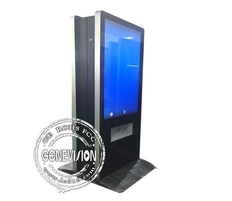 Contrassegno LCD 400cd/m2 di WiFi Digital dello schermo doppio con la stazione di carico del telefono cellulare
