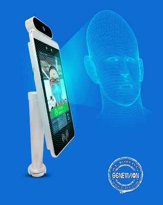 Analizzatore infrarosso a 8 pollici di temperatura di Touchless di riconoscimento di fronte di ROHS