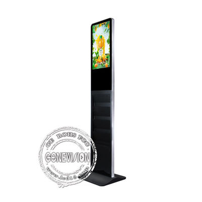 Chiosco LCD a 21,5 pollici dell'opuscolo con i supporti dell'opuscolo