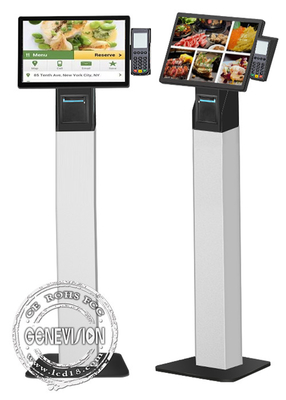 Chiosco d'ordinazione di self service dello schermo attivabile al tatto con il supporto di posizione di And della stampante termica