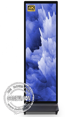 Chiosco LCD mobile dell'interno di condizione del pavimento del touch screen 4K