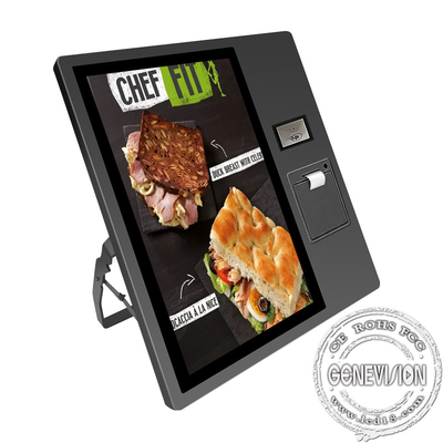 Chiosco self service esile da tavolino con l'analizzatore e la stampatrice a 21,5 pollici